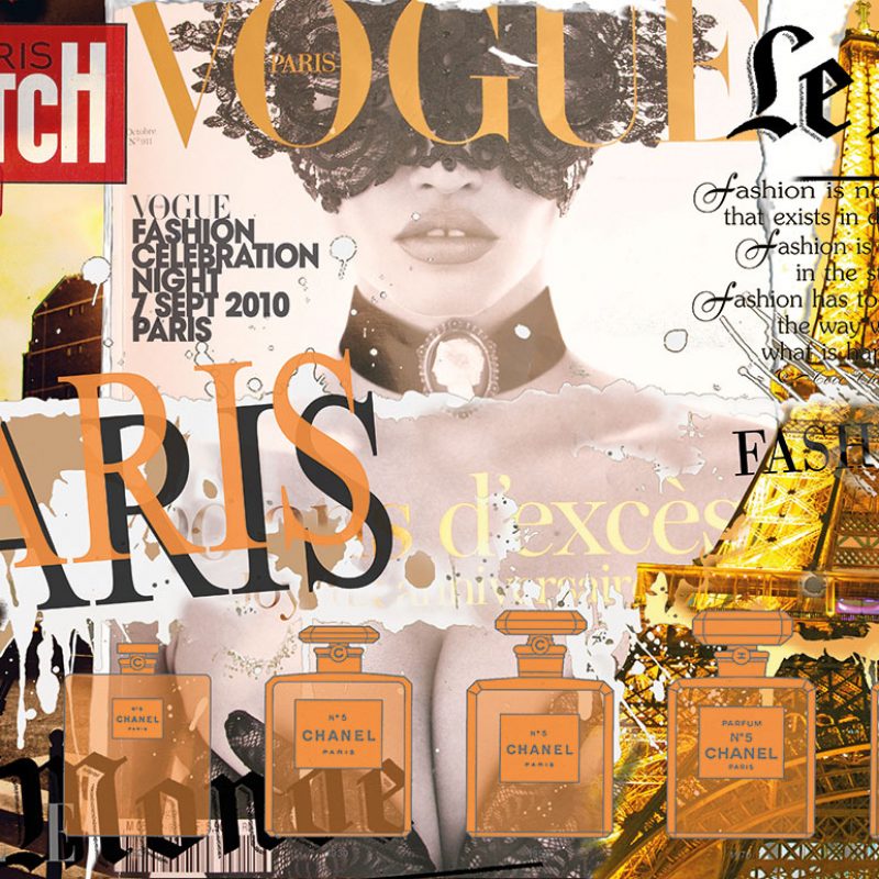 burkhard lohren – fashion and models – paris fashion week 1 – 35 x 50 cm